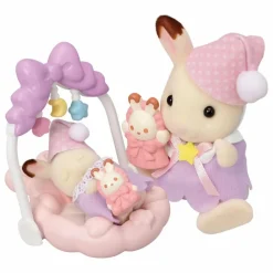 Le coucher des sœurs Lapin Chocolat