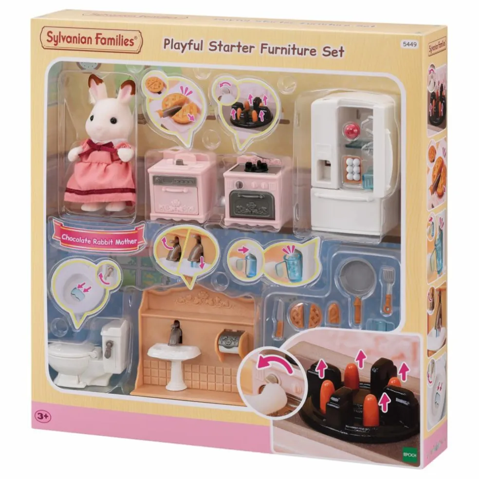 Le set d'ameublement cosy cottage et maman