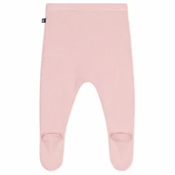 Legging Avec Pieds Maille Laine | Rose