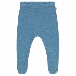 Legging Avec Pieds Maille Laine | Bleu
