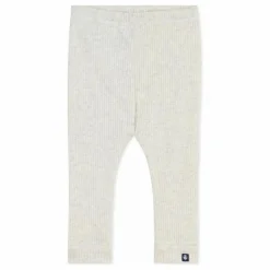 Legging Côtelé Logo | Beige chiné