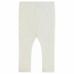 Legging Côtelé Logo | Beige chiné