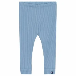 Legging Côtelé Logo Coton Bio | Bleu ciel