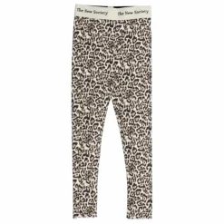 Legging Côtelé Léopard | Beige