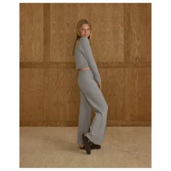 Legging Côtelé Maille | Bleu gris