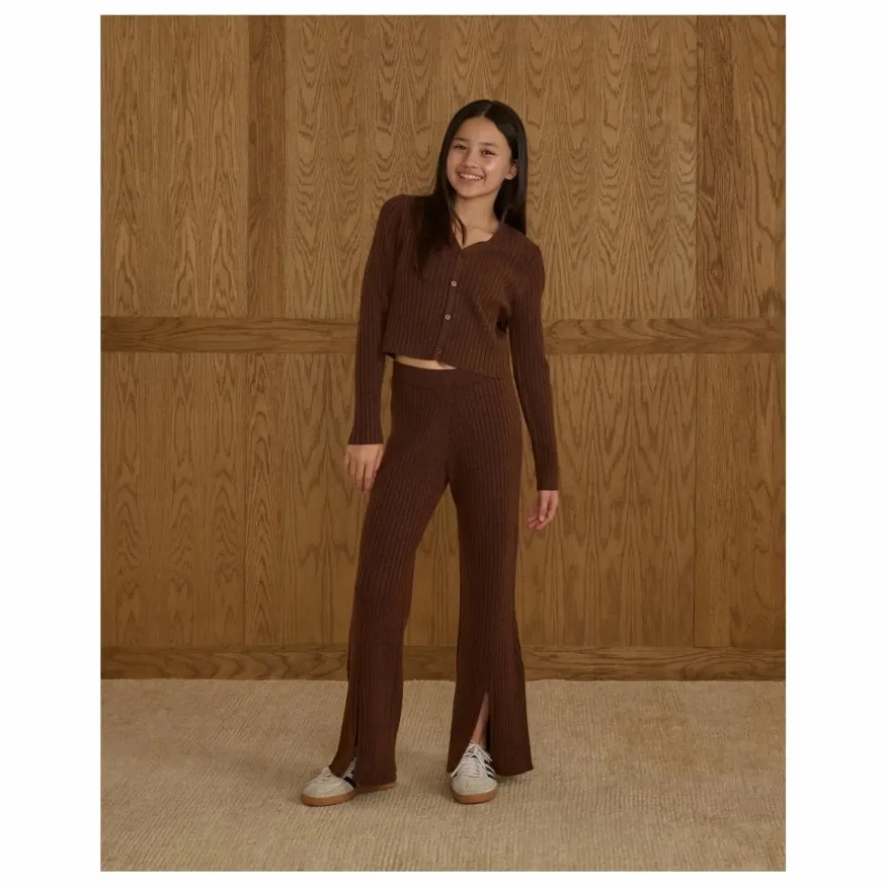 Legging Côtelé Maille | Marron