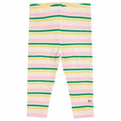 Legging Côtelé Rayé | Ecru