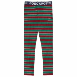 Legging Côtelé Rayé | Vert