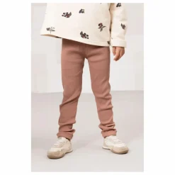 Legging Côtelé Rom-Pom Coton Bio | Rose