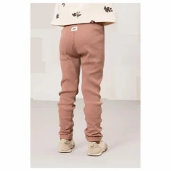 Legging Côtelé Rom-Pom Coton Bio | Rose