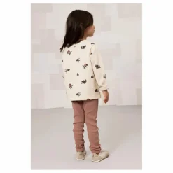 Legging Côtelé Rom-Pom Coton Bio | Rose