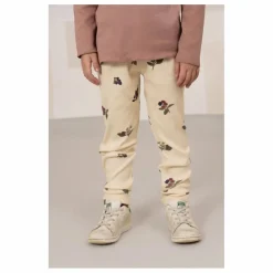 Legging Côtelé Rom-Pom Mûres Coton Bio | Ecru