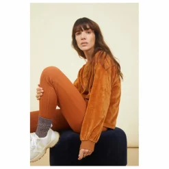 Legging Femme Côtelé Coton Bio | Noisette