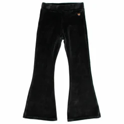 Legging Flare Velours Coton Bio | Gris anthracite