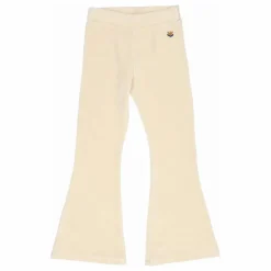 Legging Flare Velours Coton Bio | Ivoire