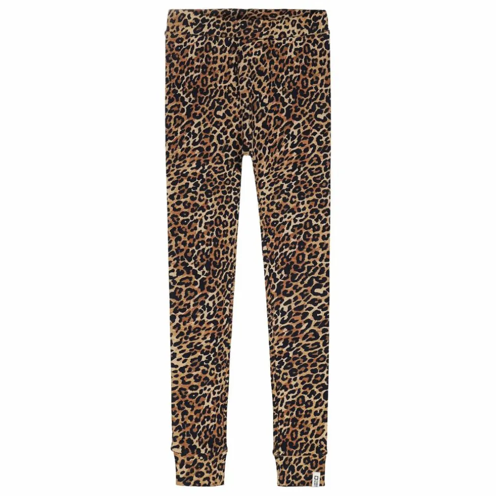 Legging Gentille Léopard Coton Bio | Marron