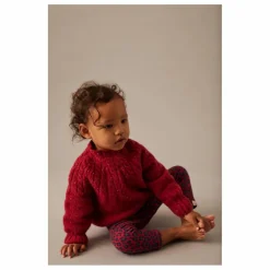 Legging Léopard Baby Coton Bio | Rouge