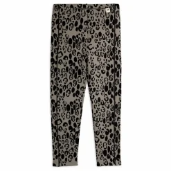 Legging Léopard Coton Bio | Gris
