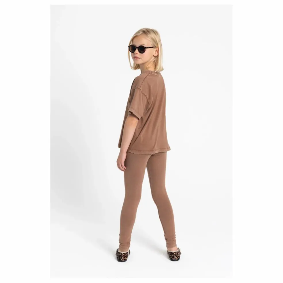 Legging Lou Coton Bio | Marron