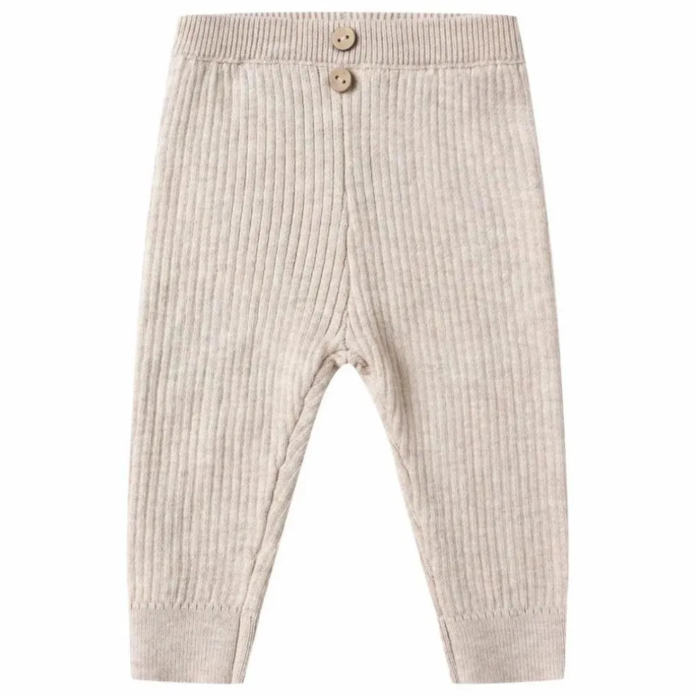 Legging Maille Côtelée Bio | Grège