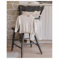 Legging Maille Côtelée Bio | Grège