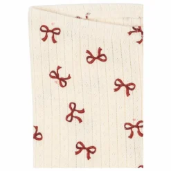Legging Minnie Nœuds Pointelle Coton Bio | Beige