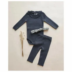 Legging Pointelle | Bleu marine