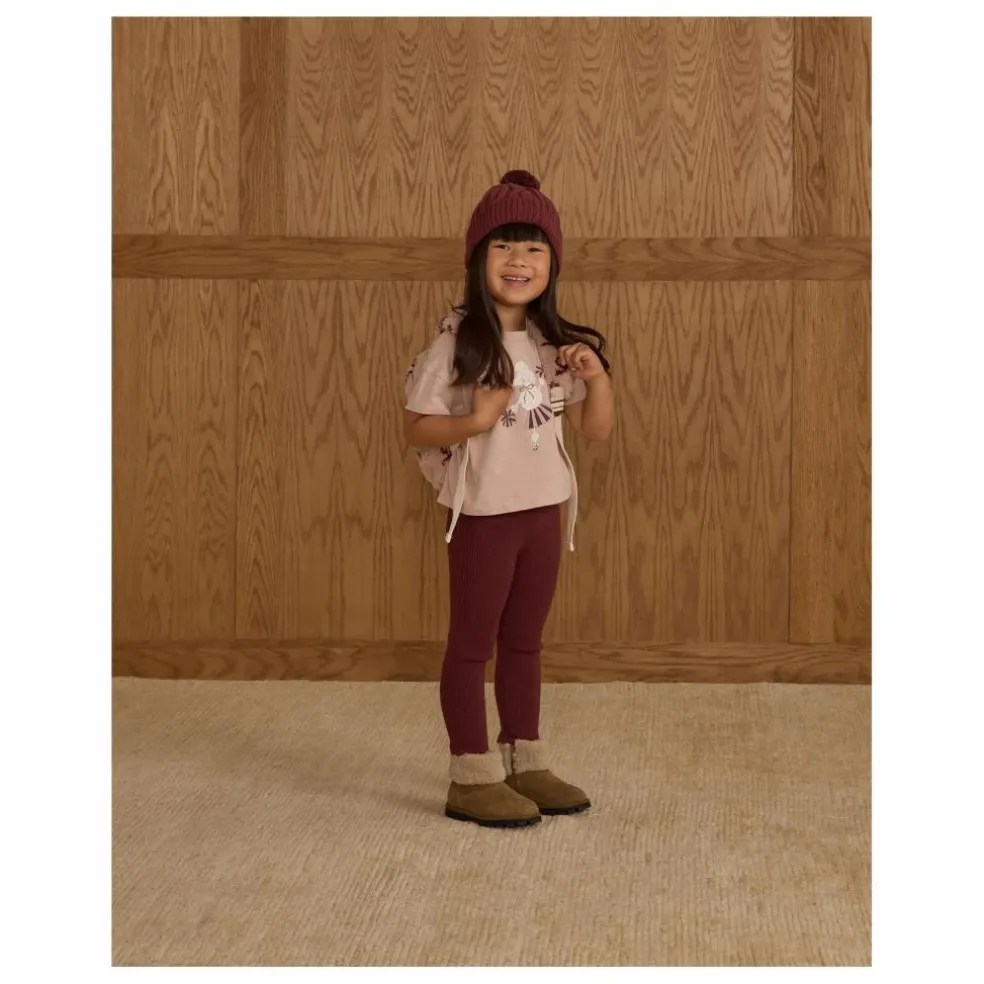 Legging Pointelle | Bordeaux