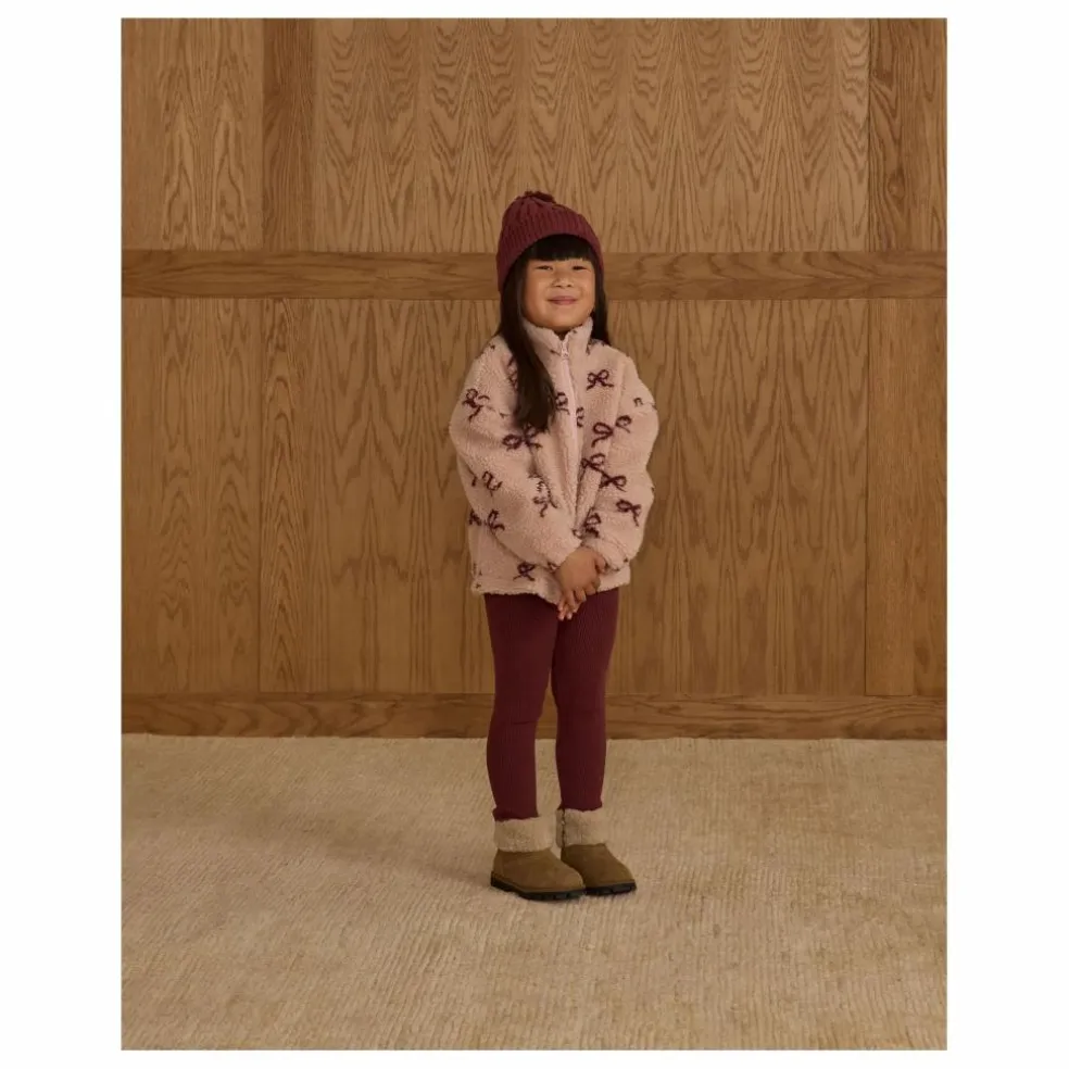 Legging Pointelle | Bordeaux