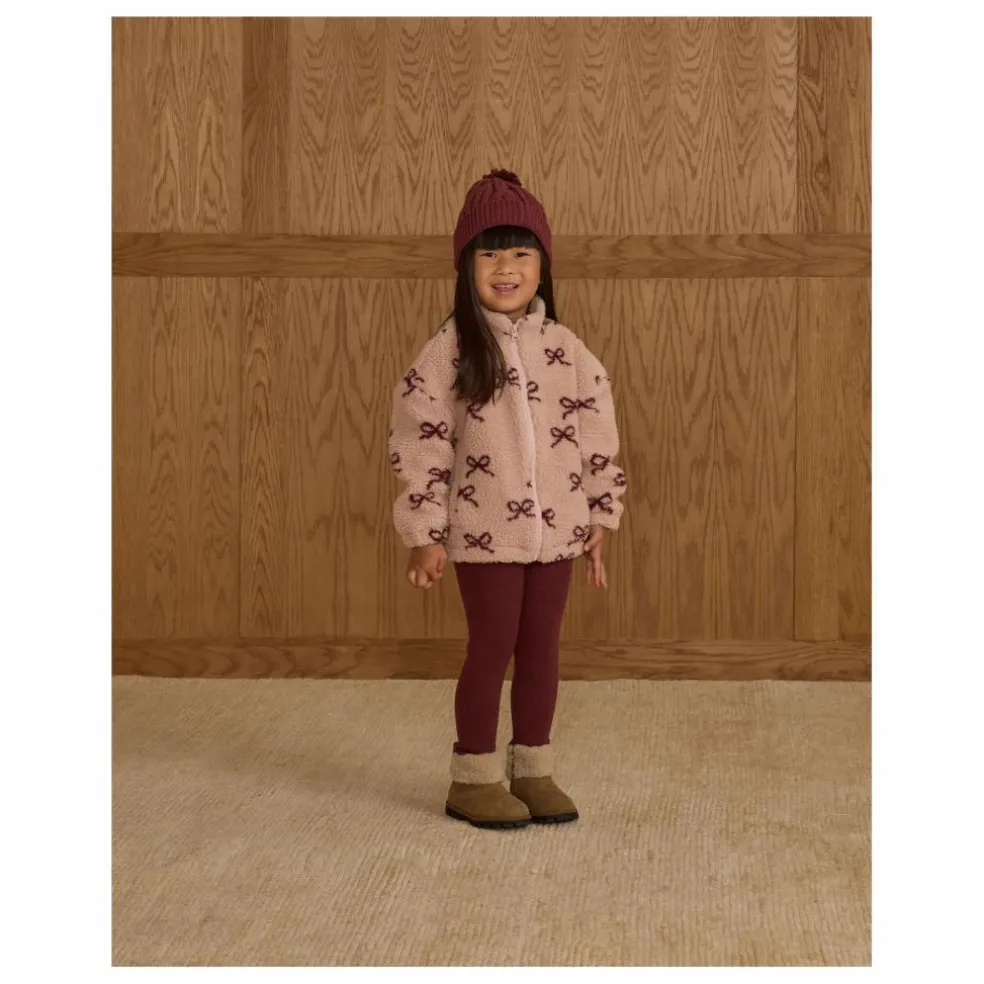 Legging Pointelle | Bordeaux