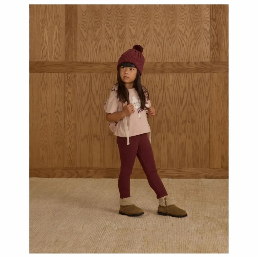 Legging Pointelle | Bordeaux