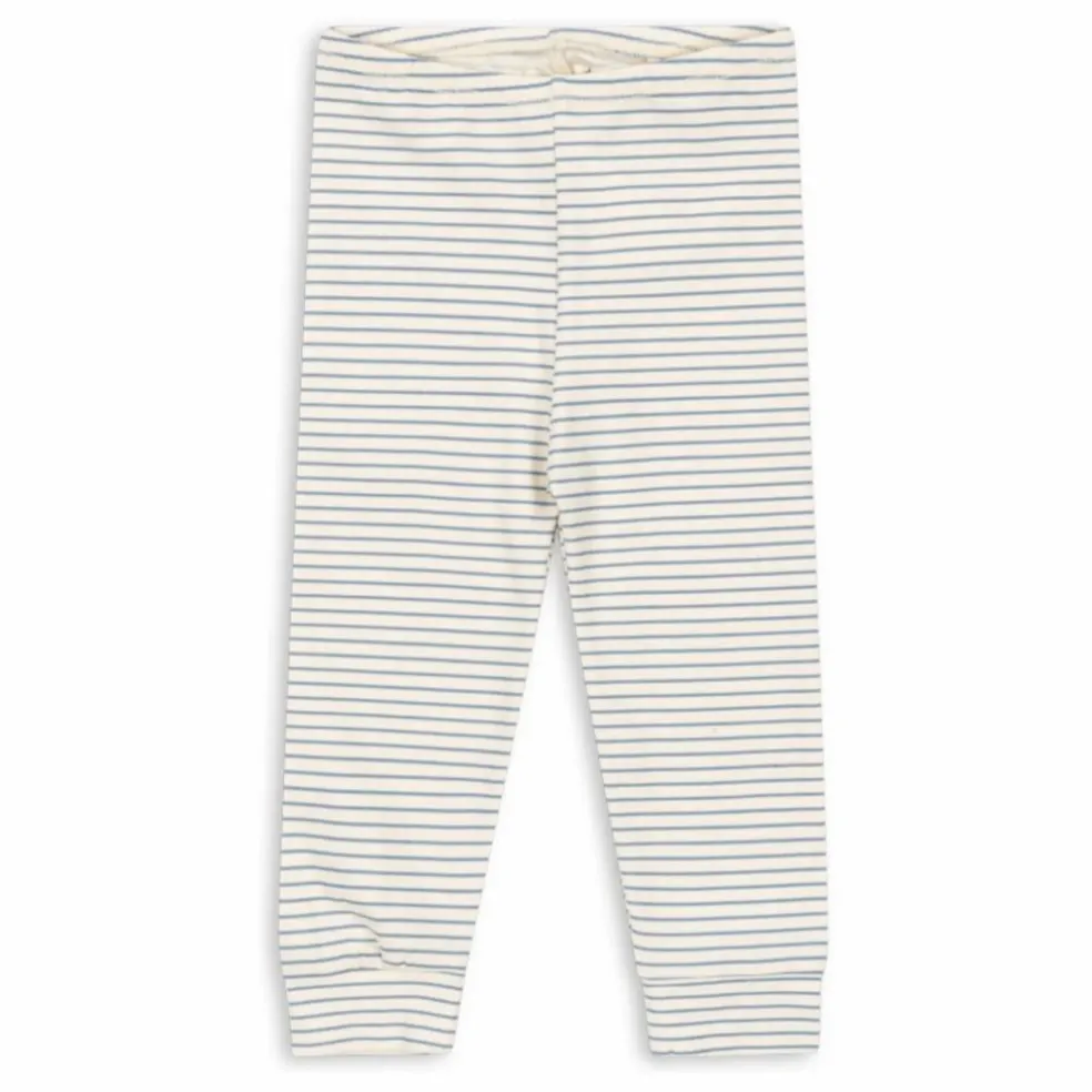 Legging Rayé Coton Bio | Beige