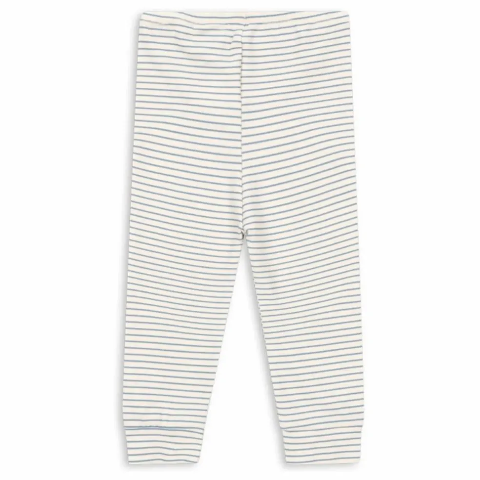Legging Rayé Coton Bio | Beige