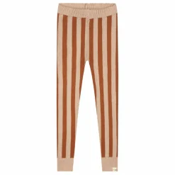 Legging Rayures Coton Bio | Caramel