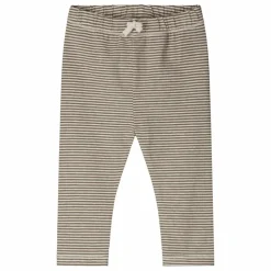 Legging Rayures Coton Bio | Brun kaki