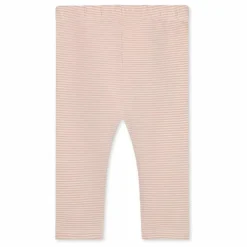 Legging Rayures Mini Coton Bio | Rose