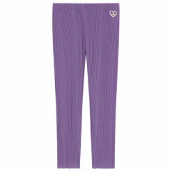 Legging rib coton bio | Violet