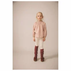 Legging Stretch Fleuri Coton Bio | Rose