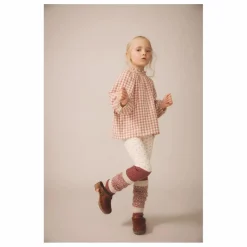 Legging Stretch Fleuri Coton Bio | Rose