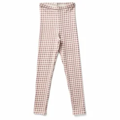Legging Stretch Vichy Coton Bio | Bois de rose