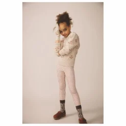 Legging Stretch Vichy Coton Bio | Bois de rose