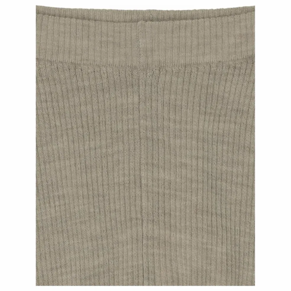 Legging Uni Laine de Mérinos | Beige chiné