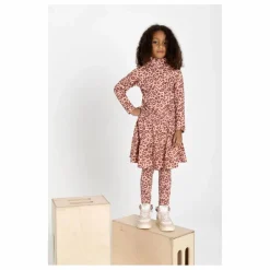 Legging velours imprimé animal | Rose