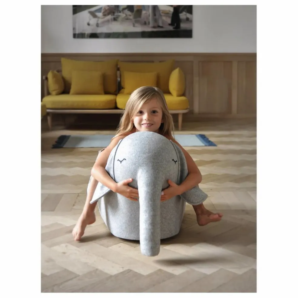 L'Eléphant à roulettes | Gris