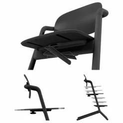 Lemo - Chaise haute 4 en 1 | Noir