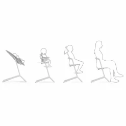Lemo - Chaise haute 4 en 1 | Blanc