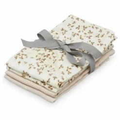 Lingettes de toilette Lierre - Set de 4 | Marron
