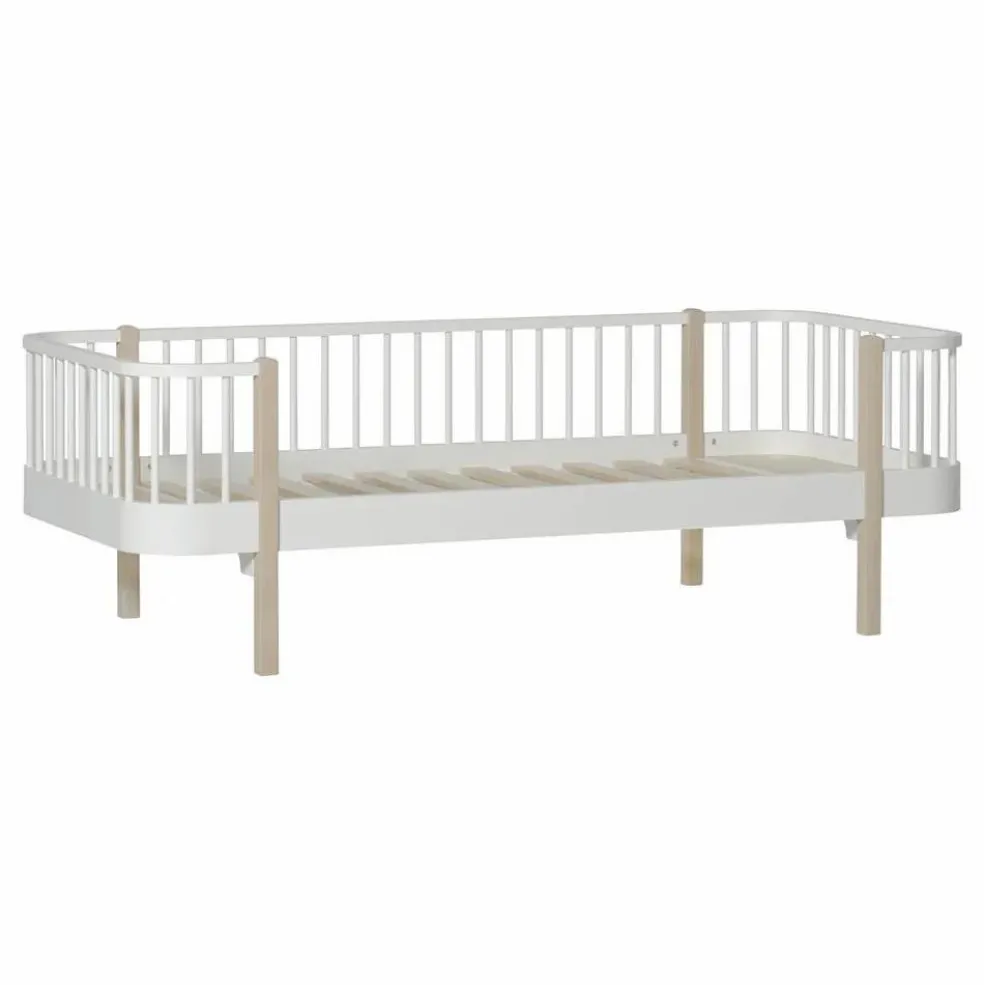 Lit banquette Wood 90x200 cm en chêne