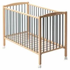 Lit bébé Arthur 70x140 cm | Bleu gris