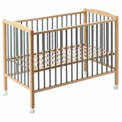 Lit bébé Arthur 70x140 cm | Bleu gris